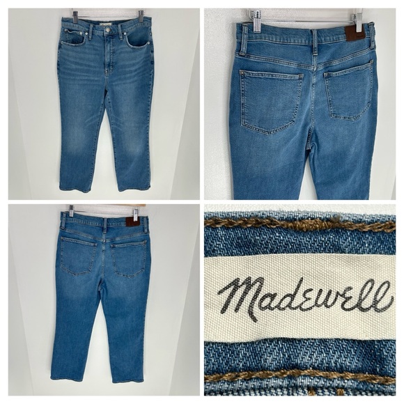 Madewell Denim - Madewell Slim Demi Boot Cut Jeans Size 30 Light Wash Denim Office Summer 30x25‎